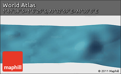 Satellite Panoramic Map of the Area around 1° 24' 2" S, 74° 1' 30" E