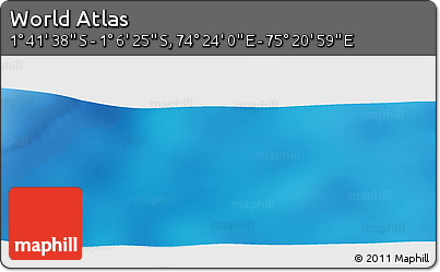 Physical Panoramic Map of the Area around 1° 24' 2" S, 74° 52' 30" E