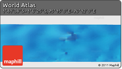 Physical Panoramic Map of the Area around 1° 24' 2" S, 75° 43' 29" E