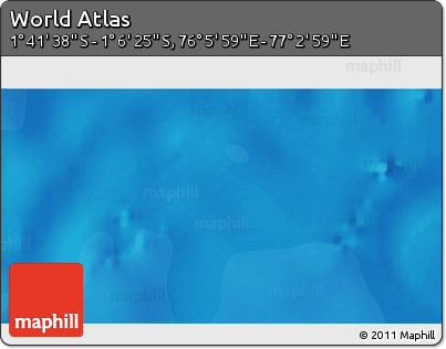Political 3D Map of the Area around 1° 24' 2" S, 76° 34' 29" E
