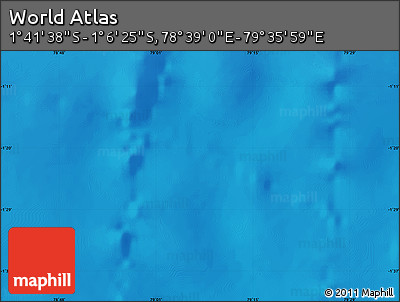Physical Map of the Area around 1° 24' 2" S, 79° 7' 30" E