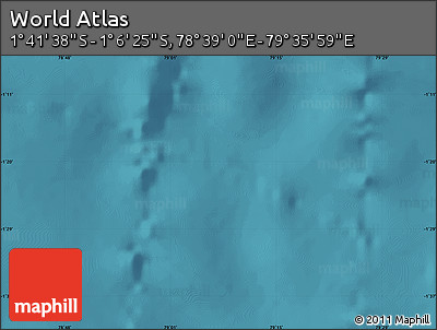 Satellite Map of the Area around 1° 24' 2" S, 79° 7' 30" E