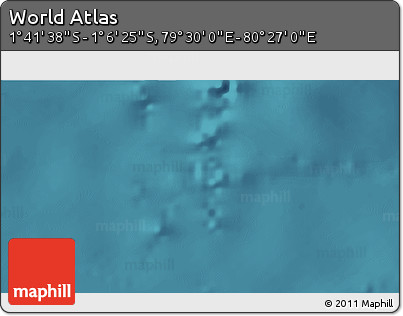 Satellite 3D Map of the Area around 1° 24' 2" S, 79° 58' 29" E