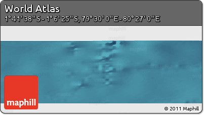 Satellite Panoramic Map of the Area around 1° 24' 2" S, 79° 58' 29" E