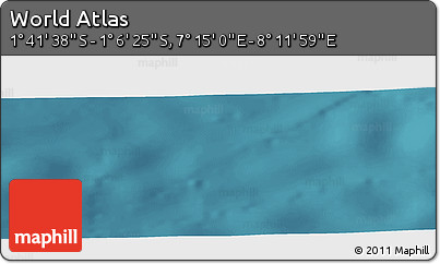 Satellite Panoramic Map of the Area around 1° 24' 2" S, 7° 43' 29" E