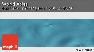 Satellite Panoramic Map of the Area around 1° 24' 2" S, 81° 40' 30" E