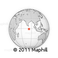 Outline Map of the Area around 1° 24' 2" S, 82° 31' 30" E, rectangular outline