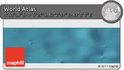 Satellite Panoramic Map of the Area around 1° 24' 2" S, 82° 31' 30" E