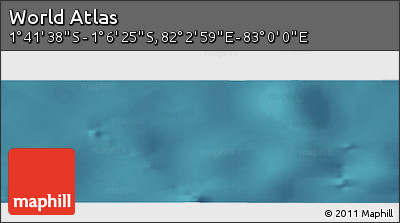 Satellite Panoramic Map of the Area around 1° 24' 2" S, 82° 31' 30" E