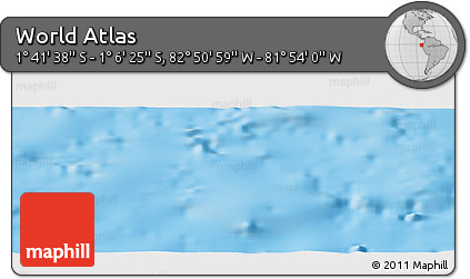 Physical Panoramic Map of the Area around 1° 24' 2" S, 82° 22' 30" W