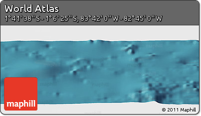 Satellite Panoramic Map of the Area around 1° 24' 2" S, 83° 13' 29" W