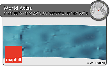 Satellite Panoramic Map of the Area around 1° 24' 2" S, 89° 19' 29" E