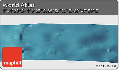 Satellite Panoramic Map of the Area around 1° 24' 2" S, 89° 19' 29" E