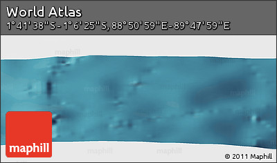 Satellite Panoramic Map of the Area around 1° 24' 2" S, 89° 19' 29" E