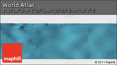 Satellite Panoramic Map of the Area around 1° 24' 2" S, 91° 1' 30" E