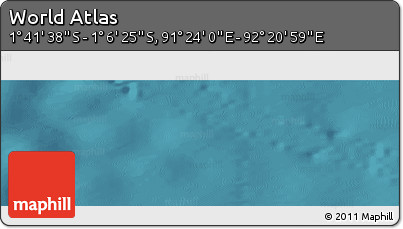 Satellite Panoramic Map of the Area around 1° 24' 2" S, 91° 52' 30" E