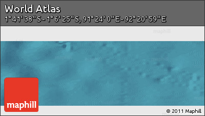 Satellite Panoramic Map of the Area around 1° 24' 2" S, 91° 52' 30" E