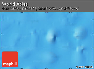 Physical Map of the Area around 1° 24' 2" S, 94° 16' 30" W
