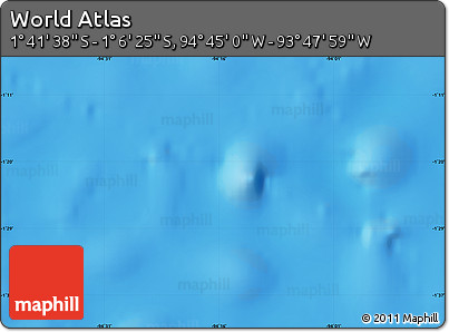 Physical Map of the Area around 1° 24' 2" S, 94° 16' 30" W