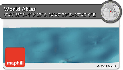 Satellite Panoramic Map of the Area around 1° 24' 2" S, 95° 16' 30" E