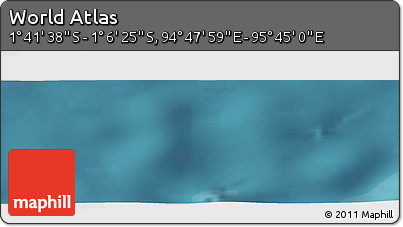 Satellite Panoramic Map of the Area around 1° 24' 2" S, 95° 16' 30" E