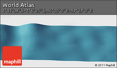 Satellite Panoramic Map of the Area around 1° 24' 2" S, 96° 58' 29" E