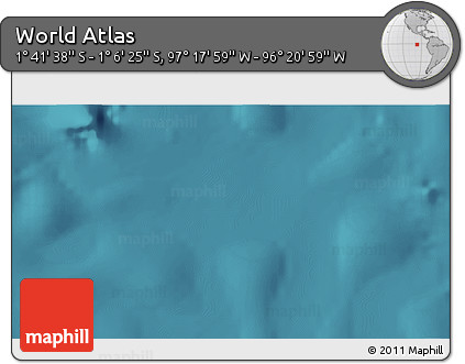 Satellite 3D Map of the Area around 1° 24' 2" S, 96° 49' 29" W