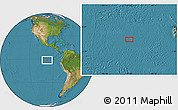 Satellite Location Map of the area around 1° 24' 2" S, 97° 40' 30" W
