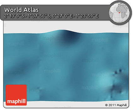 Satellite 3D Map of the Area around 1° 55' 32" S, 0° 55' 29" E