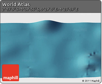 Satellite 3D Map of the Area around 1° 55' 32" S, 0° 55' 29" E