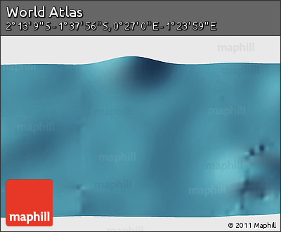 Satellite 3D Map of the Area around 1° 55' 32" S, 0° 55' 29" E