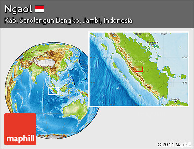 Physical Location Map of Ngaol