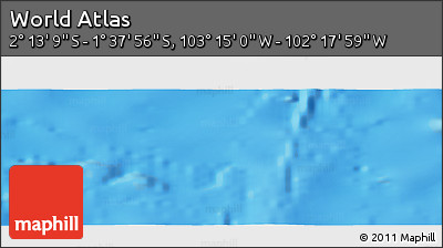 Physical Panoramic Map of the Area around 1° 55' 32" S, 102° 46' 30" W