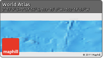 Physical Panoramic Map of the Area around 1° 55' 32" S, 102° 46' 30" W