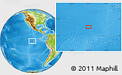 Physical Location Map of the area around 1° 55' 32" S, 106° 10' 30" W