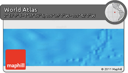Shaded Relief Panoramic Map of the Area around 1° 55' 32" S, 106° 10' 30" W