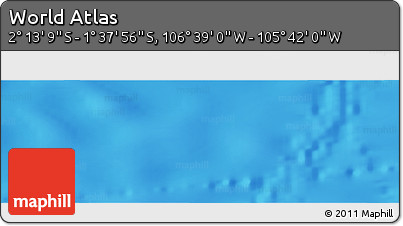 Shaded Relief Panoramic Map of the Area around 1° 55' 32" S, 106° 10' 30" W