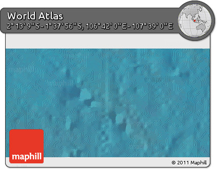 Satellite 3D Map of the Area around 1° 55' 32" S, 107° 10' 30" E