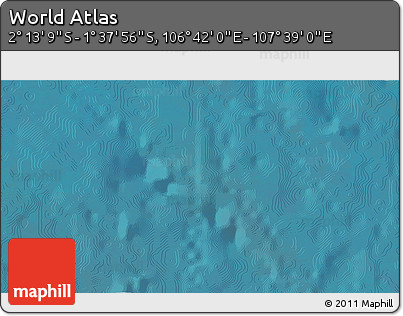 Satellite 3D Map of the Area around 1° 55' 32" S, 107° 10' 30" E