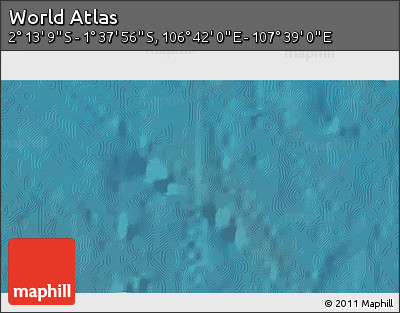 Satellite 3D Map of the Area around 1° 55' 32" S, 107° 10' 30" E