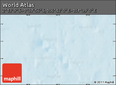 Physical Map of the Area around 1° 55' 32" S, 107° 10' 30" E