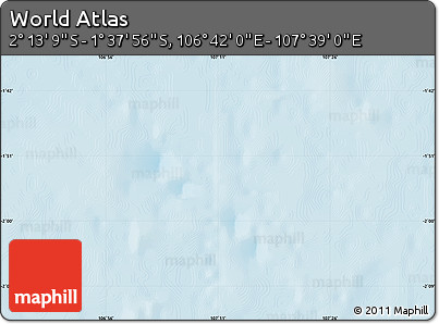 Physical Map of the Area around 1° 55' 32" S, 107° 10' 30" E
