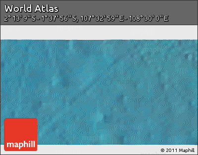 Satellite 3D Map of the Area around 1° 55' 32" S, 108° 1' 30" E