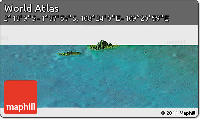 Satellite Panoramic Map of the Area around 1° 55' 32" S, 108° 52' 30" E