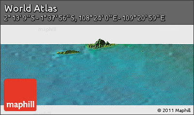 Satellite Panoramic Map of the Area around 1° 55' 32" S, 108° 52' 30" E
