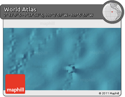 Satellite 3D Map of the Area around 1° 55' 32" S, 109° 34' 29" W