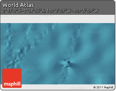 Satellite 3D Map of the Area around 1° 55' 32" S, 109° 34' 29" W