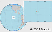 Gray Location Map of the area around 1° 55' 32" S, 111° 16' 30" W
