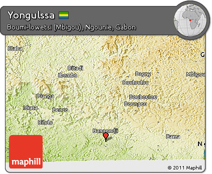 Physical Panoramic Map of Yongulssa