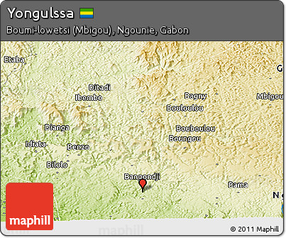 Physical Panoramic Map of Yongulssa